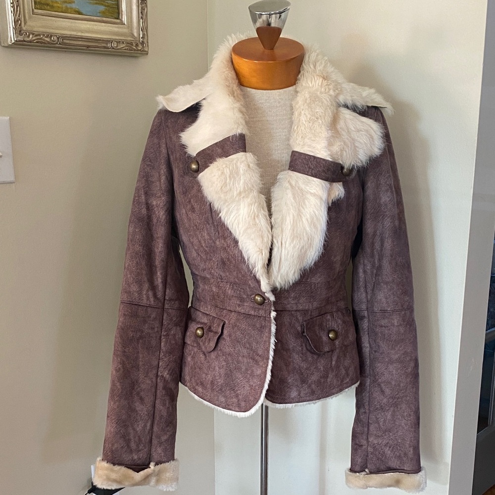 Women's Faux Fur Trimmed Jacket